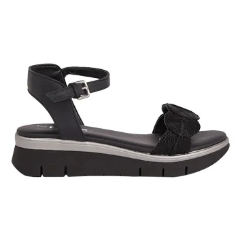 NIB The Flexx Sandal Mindy Black Open Toe Comfort Shoe Platform‎ size 9.5